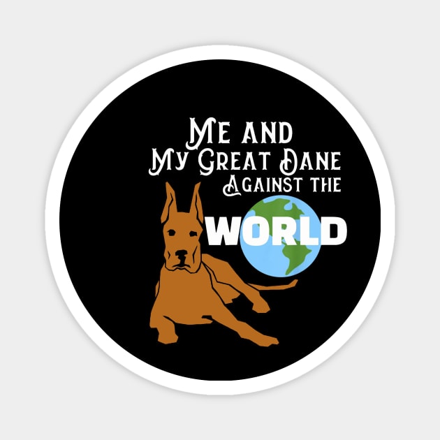 Great Dane Lover | My World Magnet by CathyStore